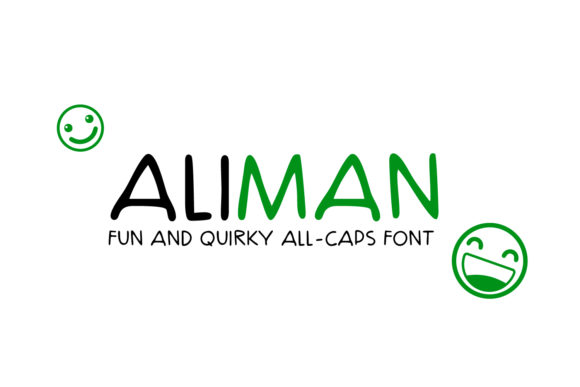 Aliman: A Handwritten Font for Creative Crafters
