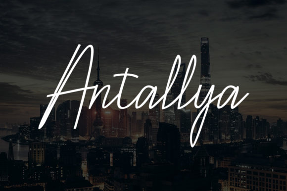 Antallya: A Timeless Script Font for Editorial Design