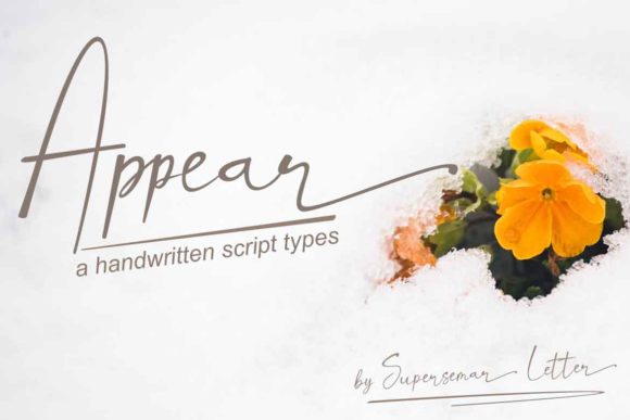 Appear: A Versatile Script Font for Editorial Design