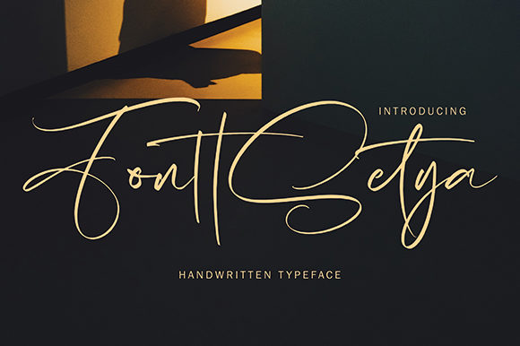 FonttSetya: A Script Font for Campaigns That Speak with Elegance