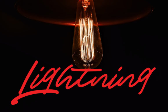 Lightning: A Script Font with a Playful Edge