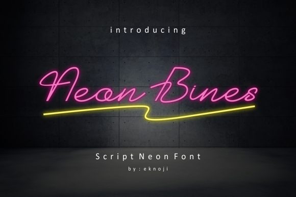 Neon Bines: The Font That Lights Up Your Campaign