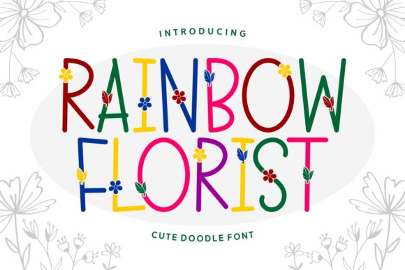 Rainbow Florist: A Handwritten Font for Summer Crafting