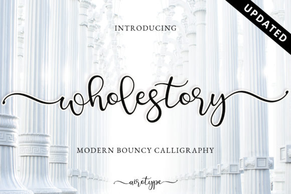 Wholestory: A Handwritten Font with Heart