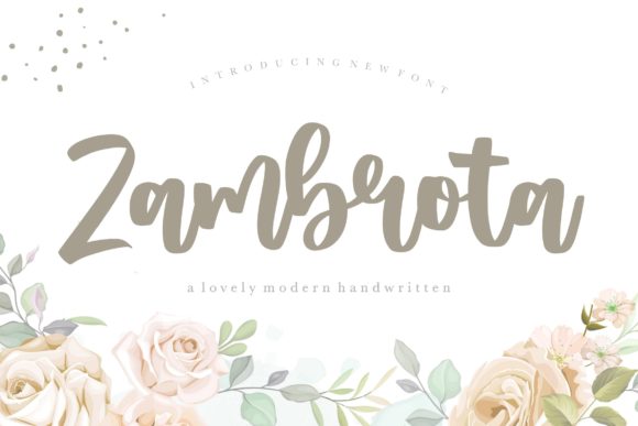Zambrota: A Versatile Handwritten Font for Creative Branding